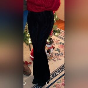 Black Pinstripe Pants